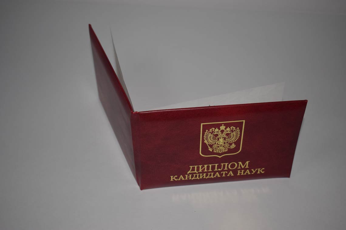 Диплом Кандидата Наук 2001-2012 в Челябинске корка